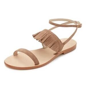 CLEARANCE EUC CoRNETTI Cantone Suede Fringe Sandal Size 40